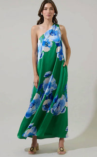Sugarlips - Glena Floral Pleated Maxi Dress