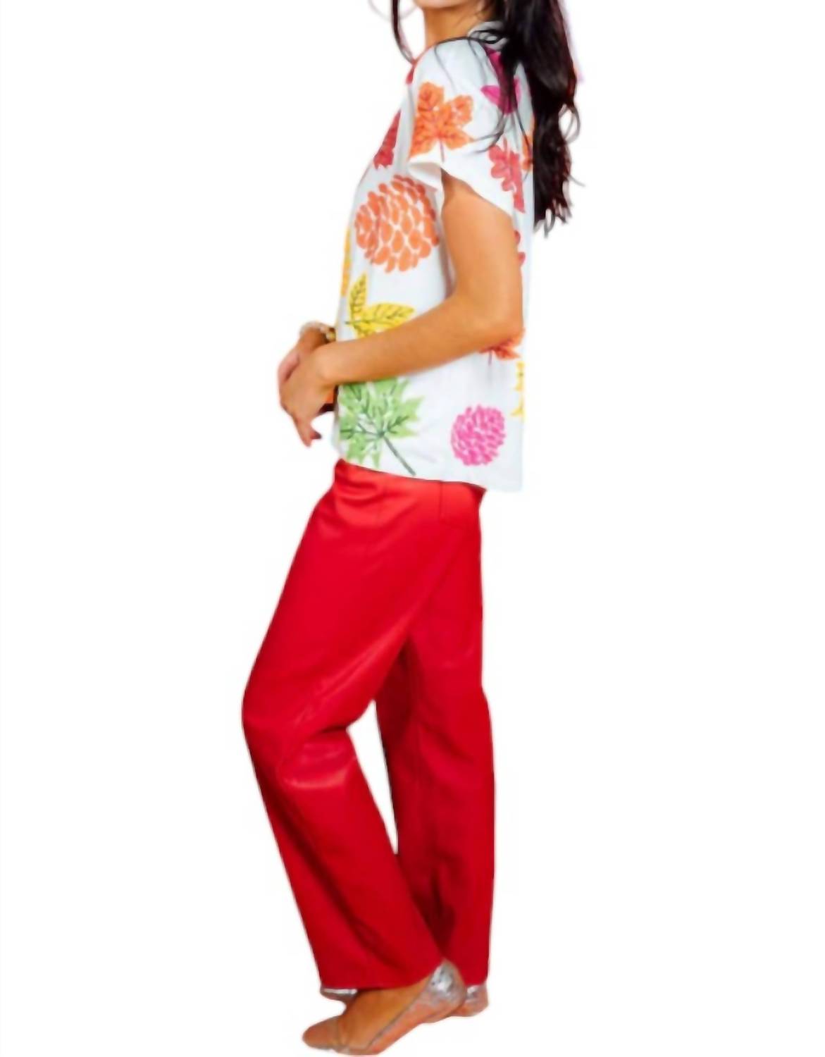 Queen Of Sparkles - Fall Leaves Tee Top