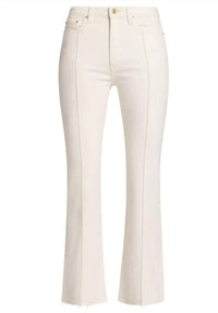 Derek Lam 10 Crosby - Pintucked High Rise Crop Flare Jean