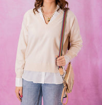 Skies Are Blue - Collared Sweater
