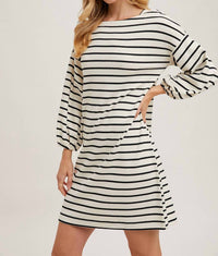 Bluivy - Stripe Knit Mini Dress