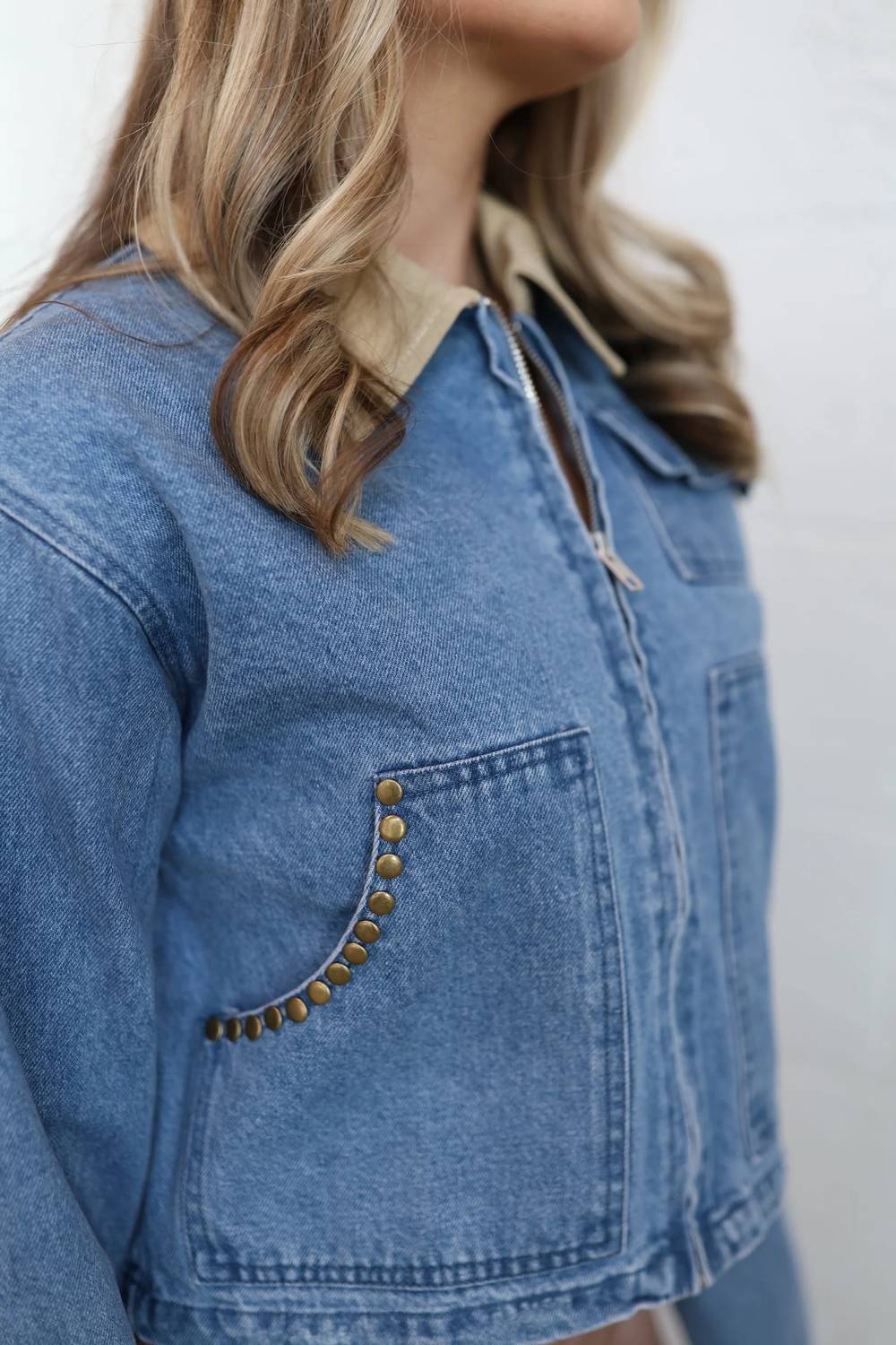 Blue B - Antique Stud Denim Jackets