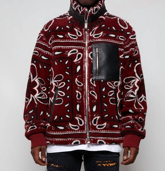 Amiri - Printed Bandana Fleece Jacket