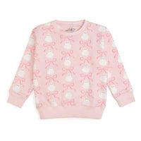 Sweet Wink - Kid's Coquette Ghost Halloween Sweatshirt