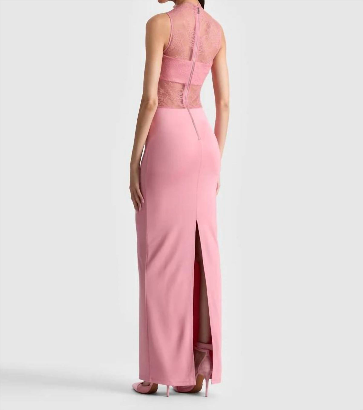 Alice + Olivia - Nichol Sleeveless Lace Maxi Dress