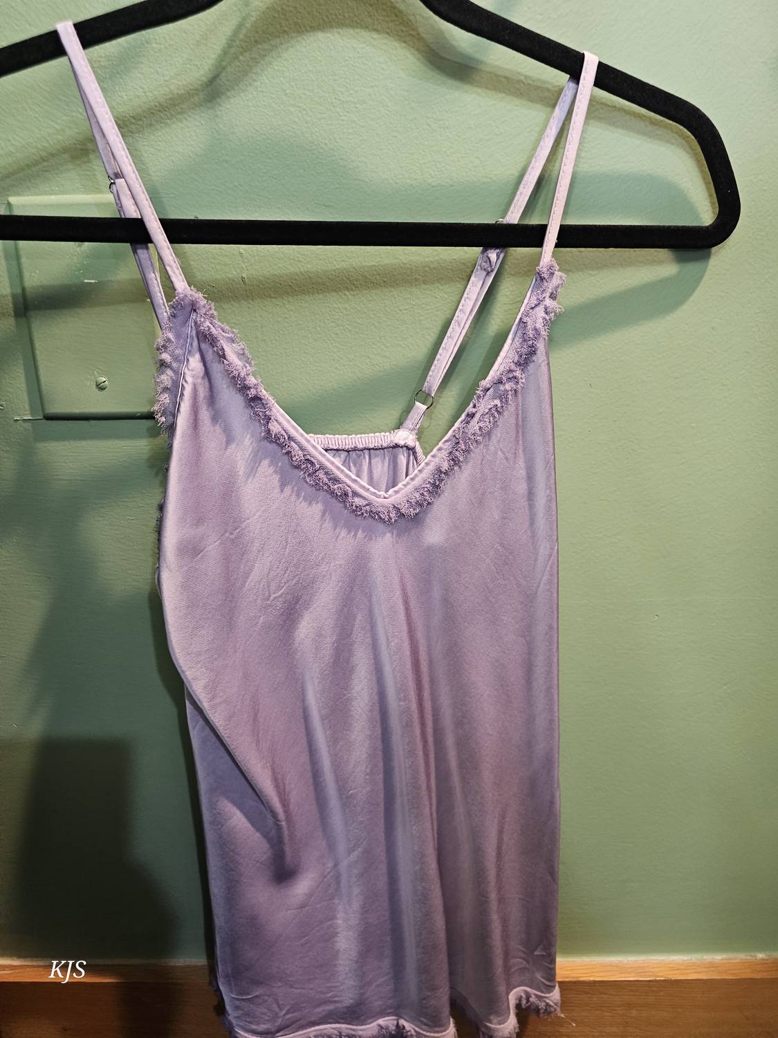Made In Italy - Women's Silk Cami With Fringe