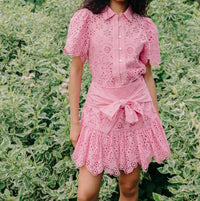 Love The Label - Abigail Eyelet Embroidered Top