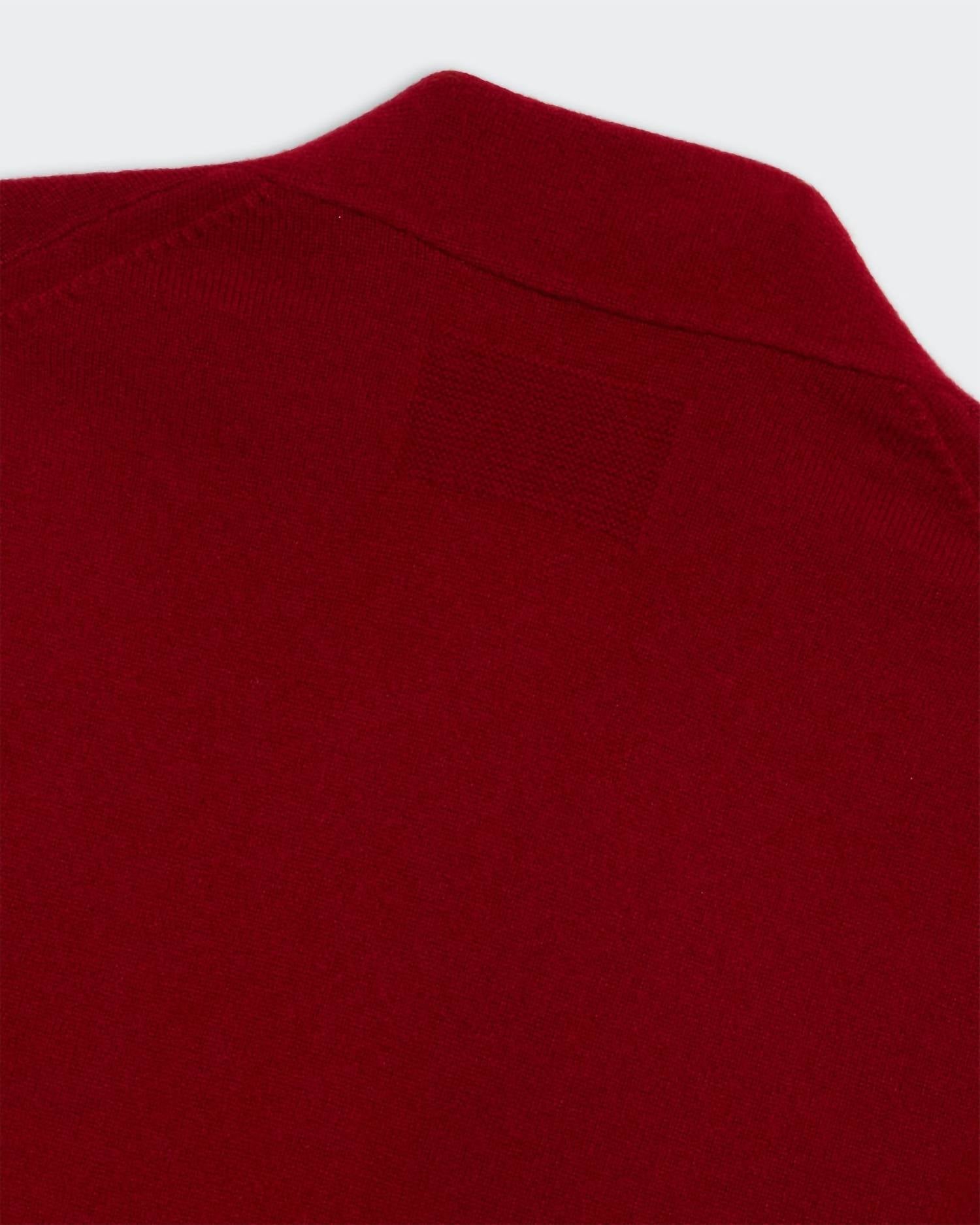 Guest In Residence Stealth Hook Front Cardigan in residence stealth hook front cardigan in ruby - women's cardigan - view 7