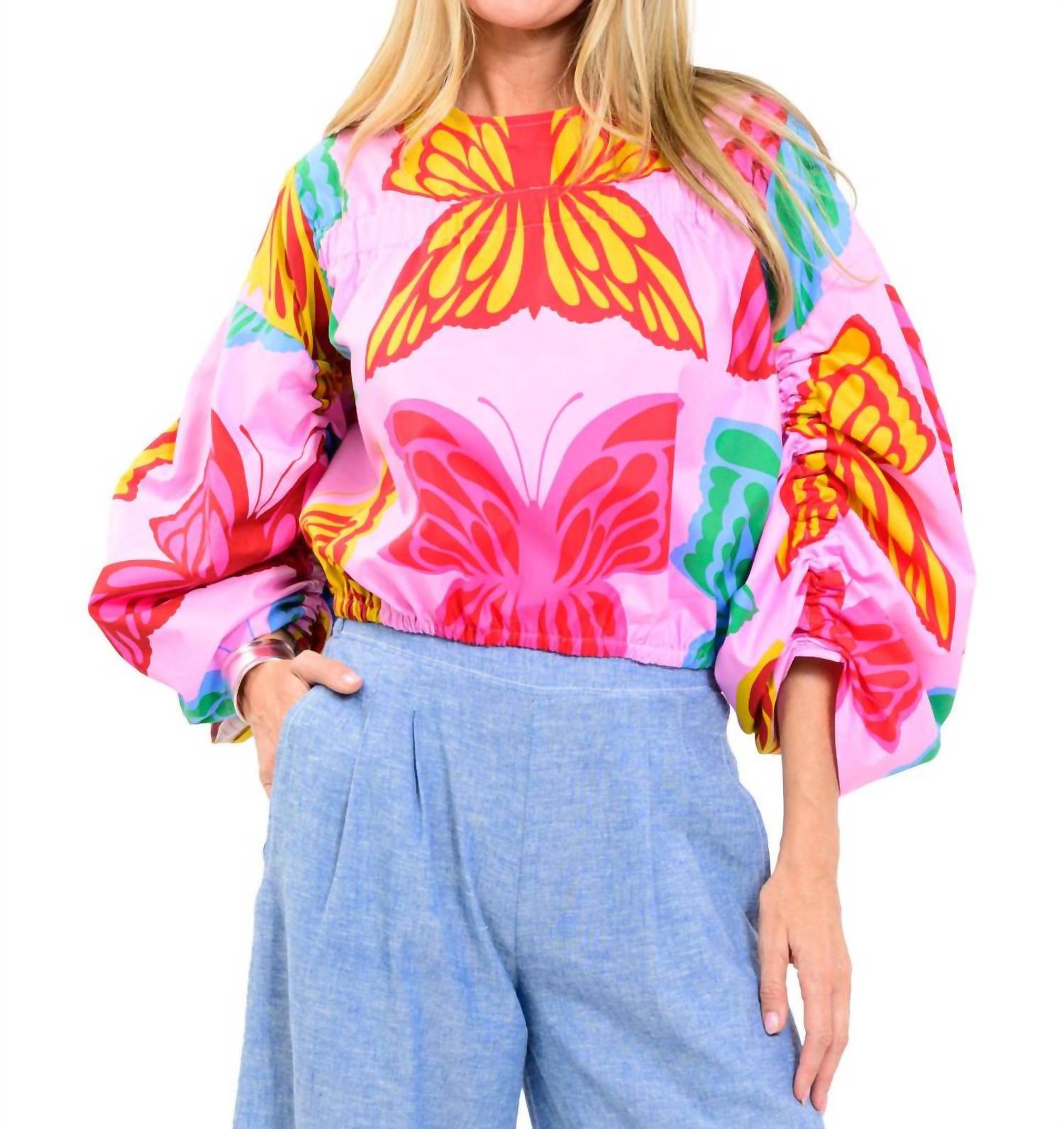 Grace & Bardot - Natalie Puff Sleeves Top
