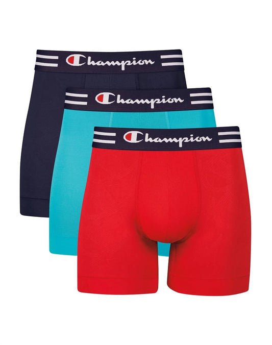 Champion - Men's 3-Pack Performance Boxer Briefs