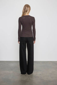 Enza Costa - CASHMERE LONG SLEEVE CARDIGAN
