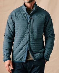 Relwen Windzip Casual Jacket in gas blue - men's jacket