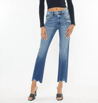 Kancan - High Rise Straight Leg Jeans