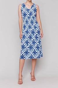 Charlie B - Ruched Waist Sleeveless Dress