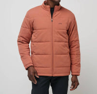 TravisMathew Climate Drop Jacket in heather copper - men's jacket