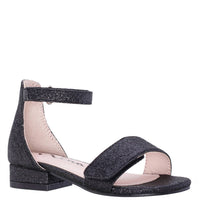 Nina Girls Rejina Ankle Strap Sandals in black glitter - kids' sandal