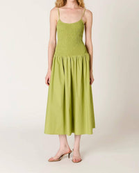 Nia - Chandler Smocked Bodice Midi Dress