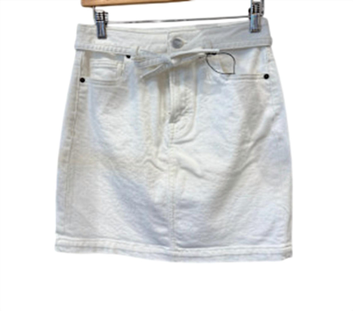 Hidden - Peyton High Rise Tie Mini Skirt