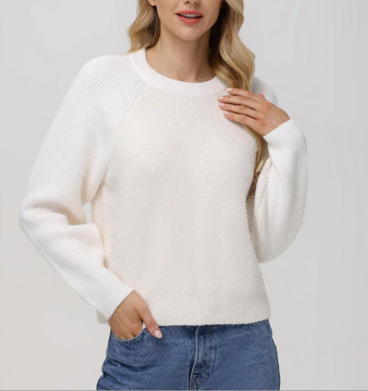 525 America - McKenzie Mixed Media Removeable Collar Sweater