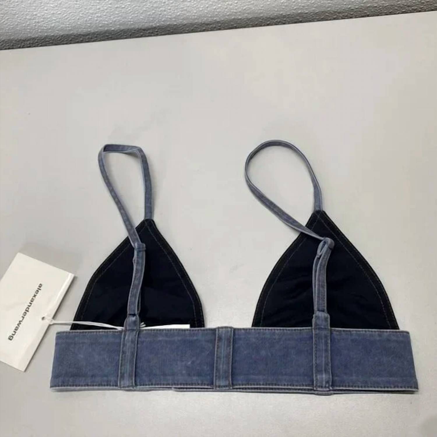 Alexander Wang - Trompe L’oeil Denim Bra Top