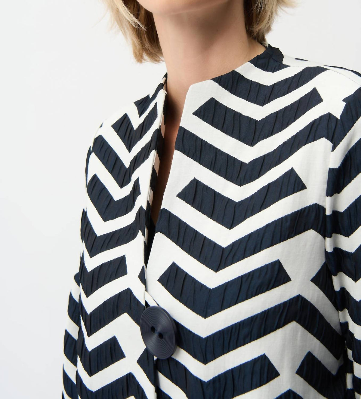 Joseph Ribkoff - Geometric Print Trapeze Jacket