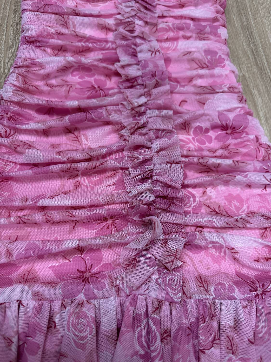 Katie J Nyc - Kids Tween Bobbi Mesh Ruffle Dress