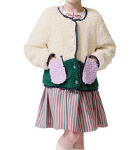 PINK CHICKEN Ruth Jacket in cream - kids' jacket