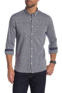 Lindbergh - Mélange Print Button Down Shirt