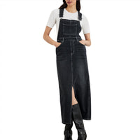 Rails Westlake Overall Maxi Dress in black sand - women's dress - detail view