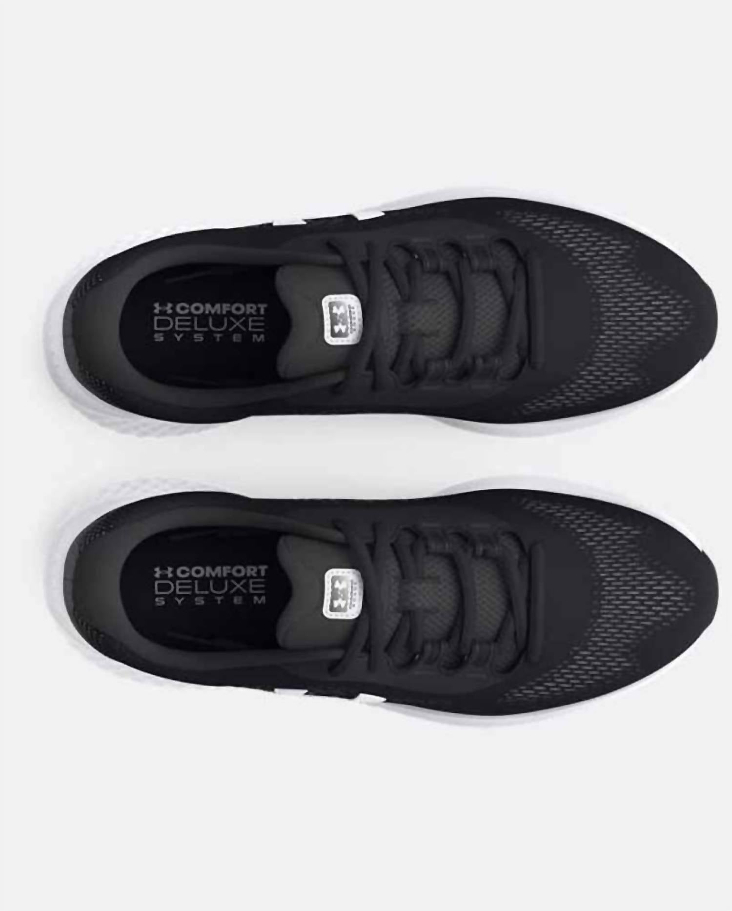 UNDER ARMOUR Men's Charged Rogue 4 Shoes in black white - men's shoe - view 4