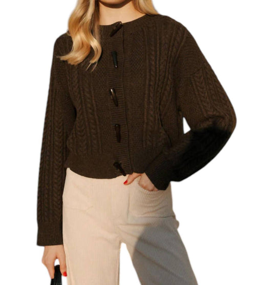 Le Lis - Crew Cable Cardigan