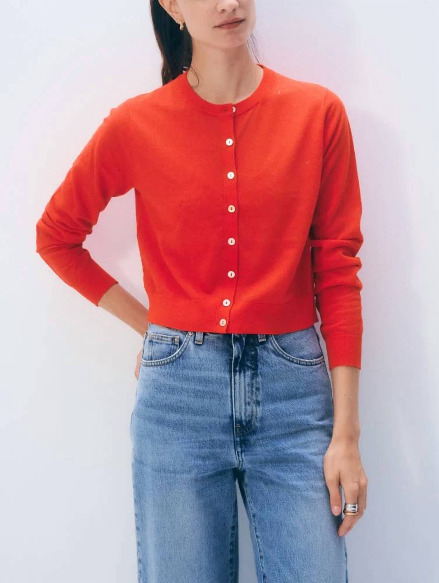White + Warren - Linen Blend Cardigan