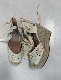 Forever Women's Espadrille Wedge in cream - women's shoe - detail view