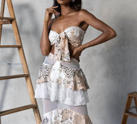 Little Secret Of Mine - Women's Two Piece Mesh Skirt Set
