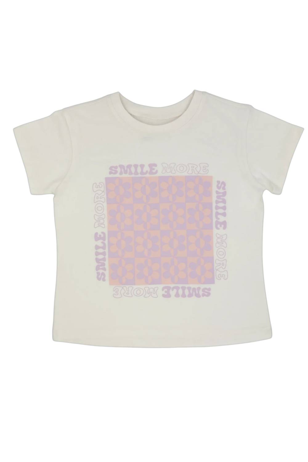 Tiny Whales - Girl's Smile More Graphic Short Sleeve Tee