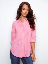 Charlie B - Textured Cotton Button-down Shirt