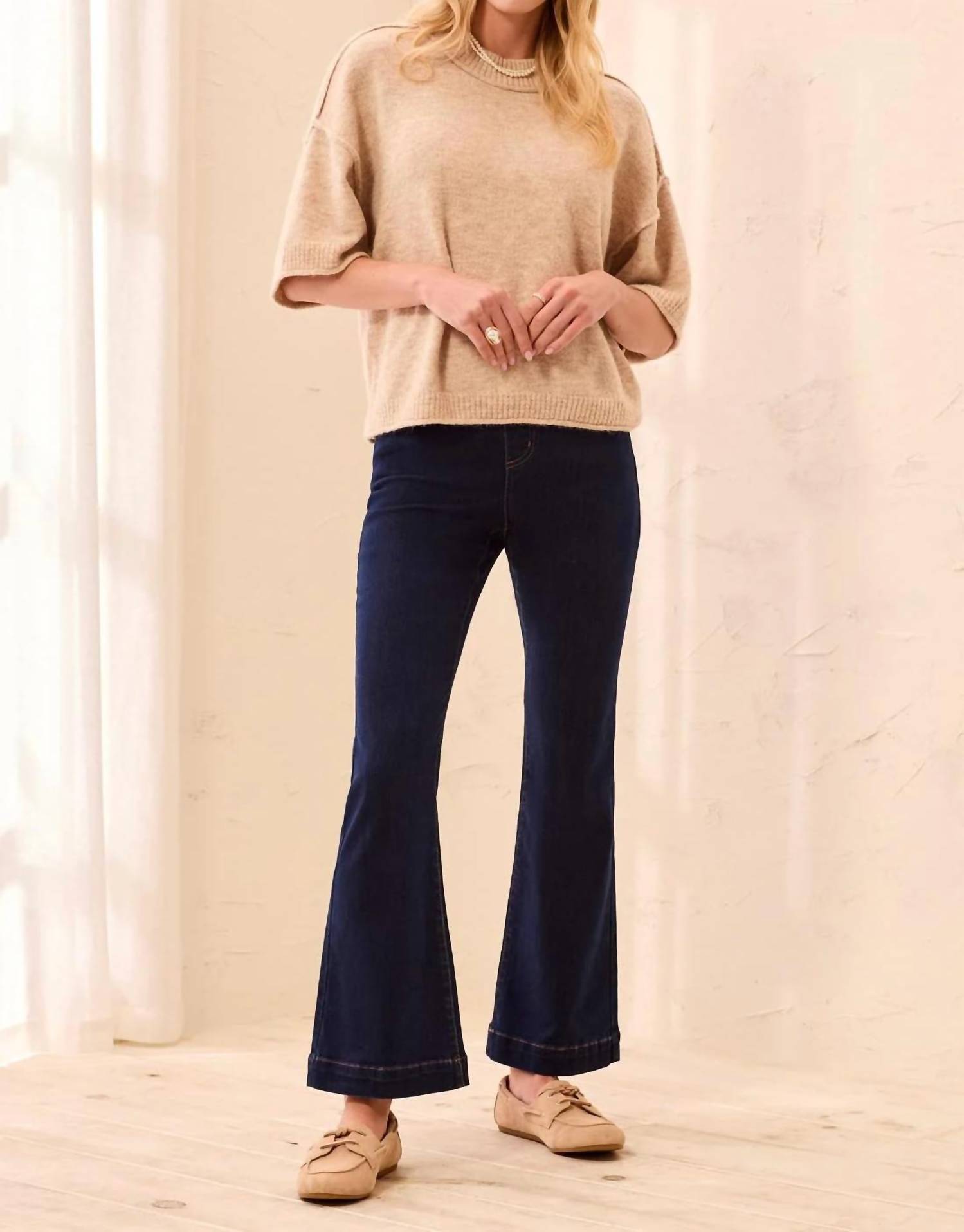 Tribal - Boundless Denim Audrey Pull On Flare Jeans