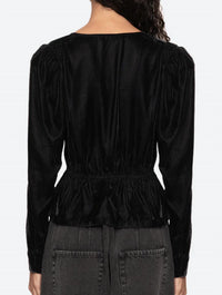 Sea - Seraphine Velvet Long Sleeve Top