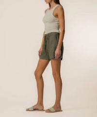Kut From The Kloth - Katana Linen Drawstring Short