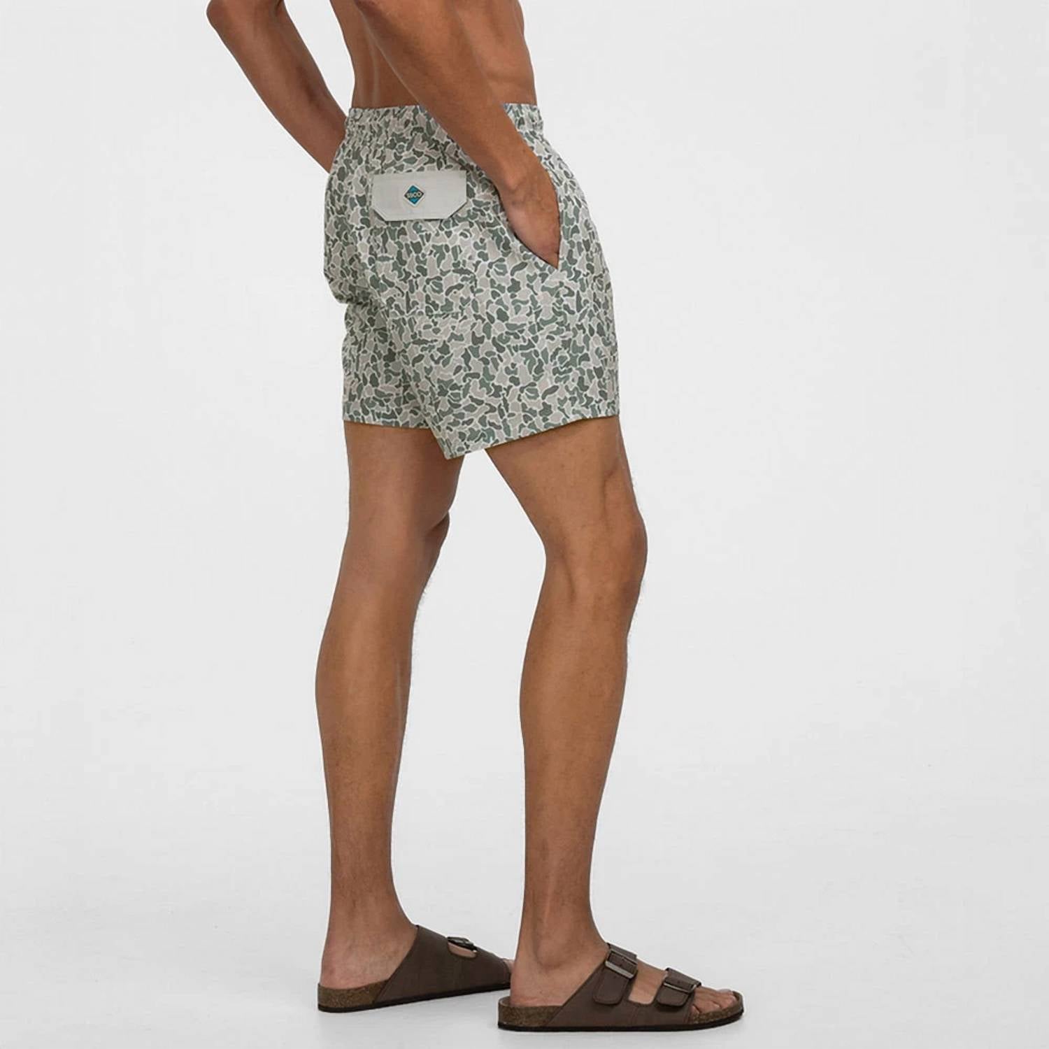 Southern Shirt Company - Mid-Rise Print Swim Trunks