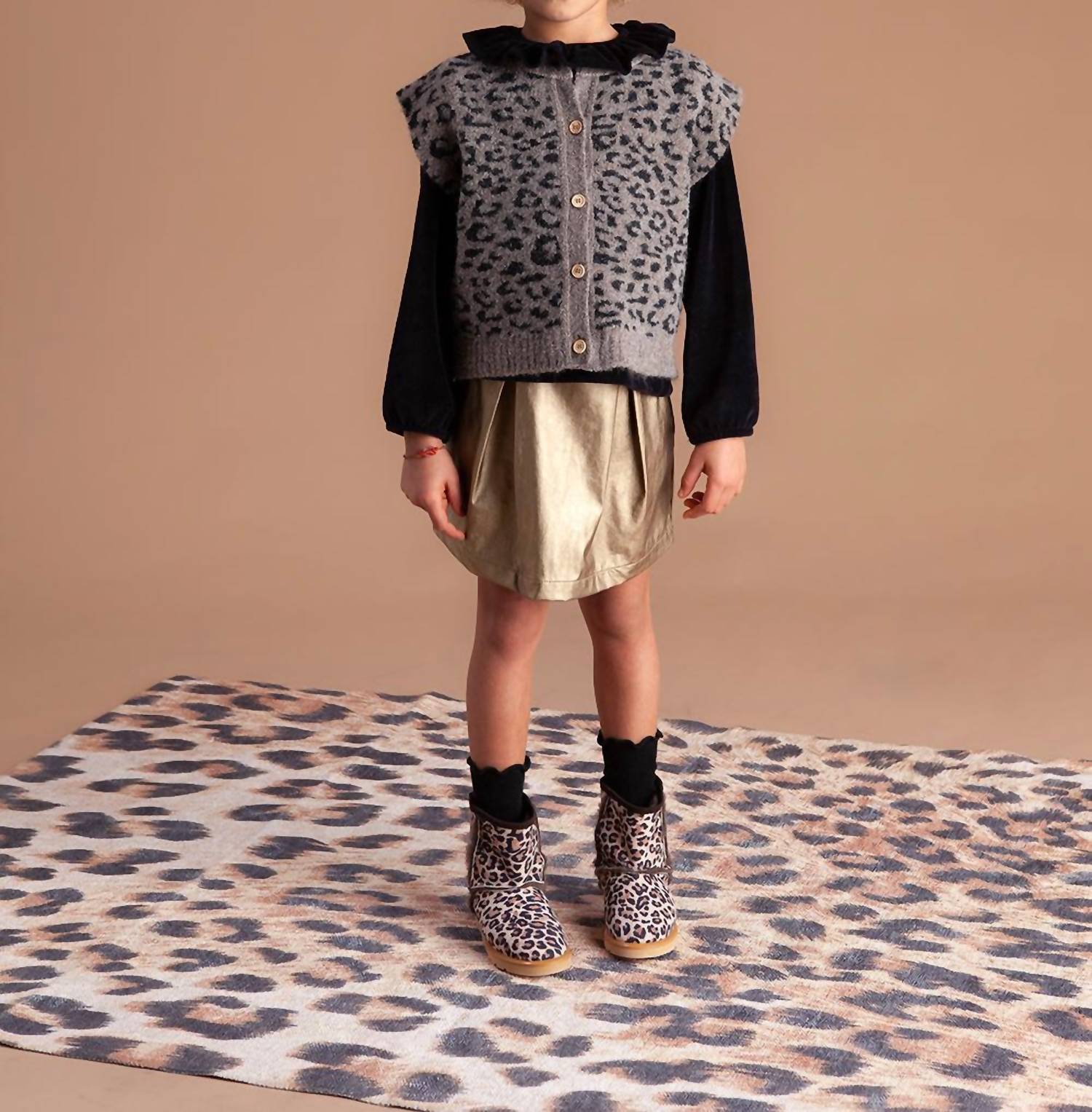 Tocoto Vintage - Leatherette Mini Skirt