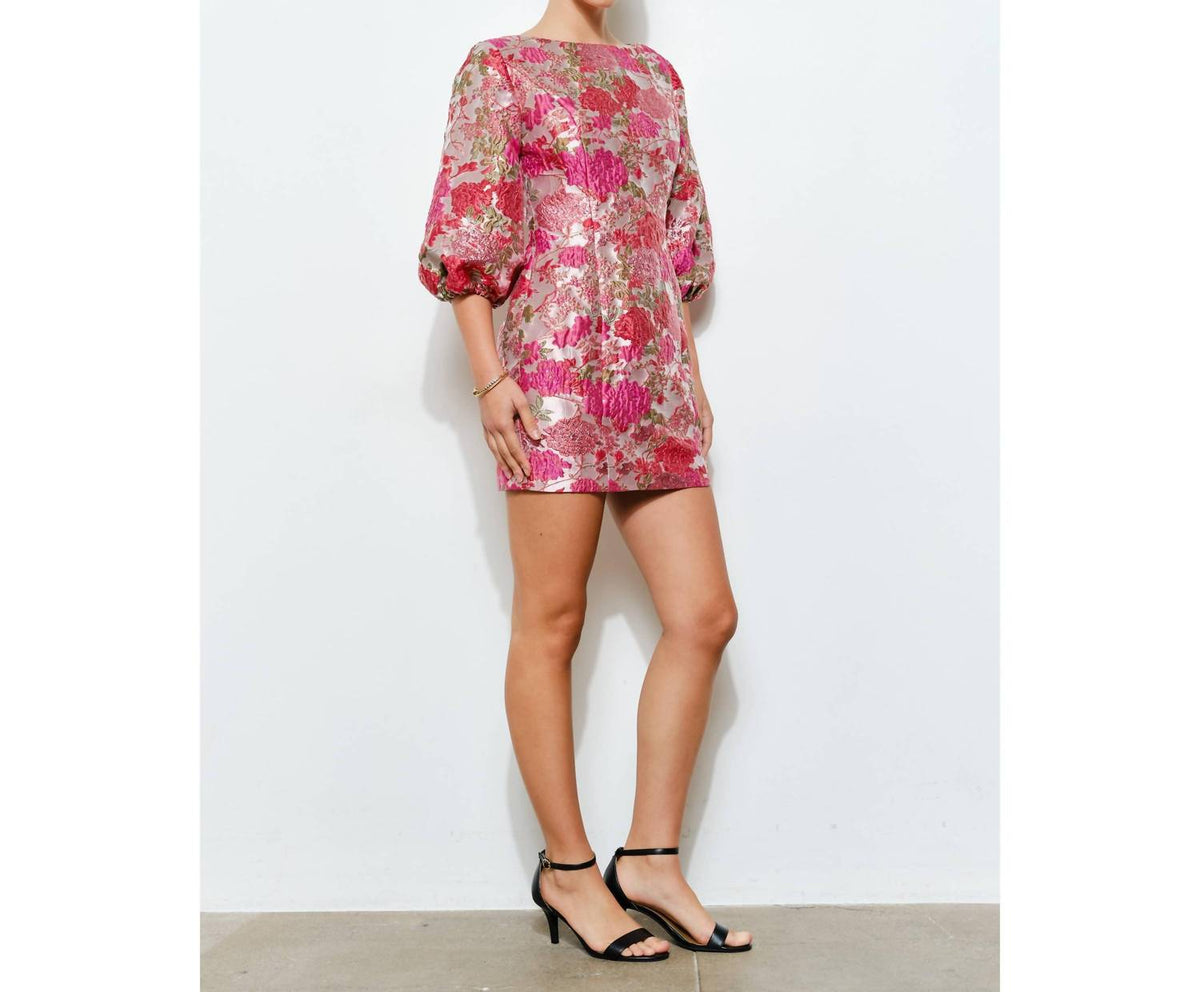 Ina Fashion - Jacquard Puff Mini Dress