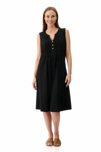 Tribal - Pleated Sleeveless Midi Dress