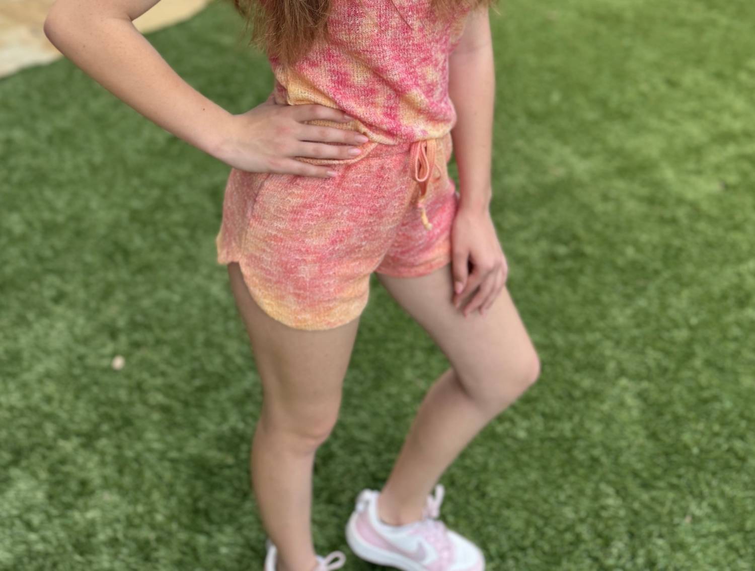T2Love - Girl's Tie Dye Crochet Shorts