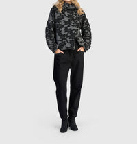 ALEMBIKA Vesper Cozy Moto Jacket in shadow - women's jacket