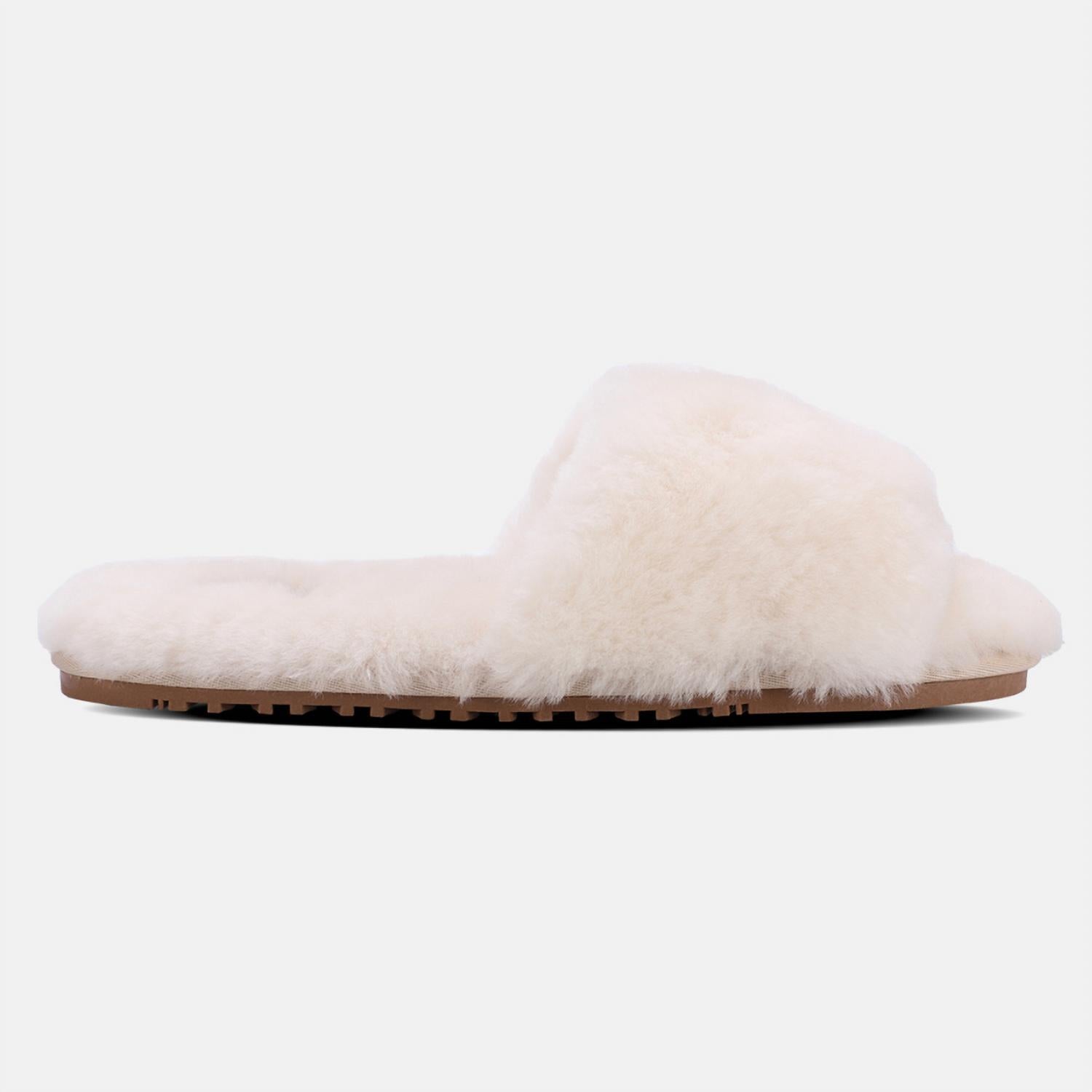 Lamo Women's Naomi Sheepskin Slide Sandal in cream - women's sandal