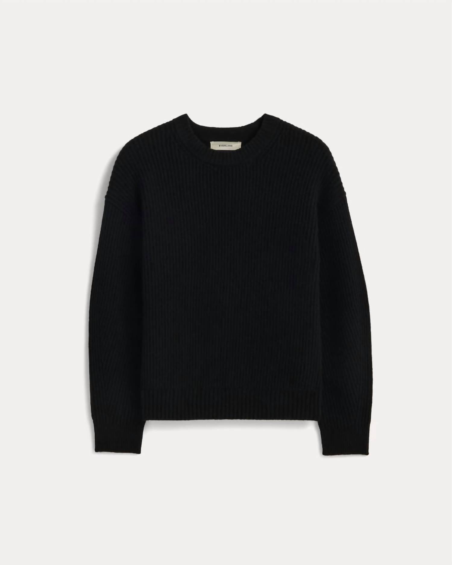 Everlane Women's The Cocoon Crew Sweater in black - women's sweater - view 4
