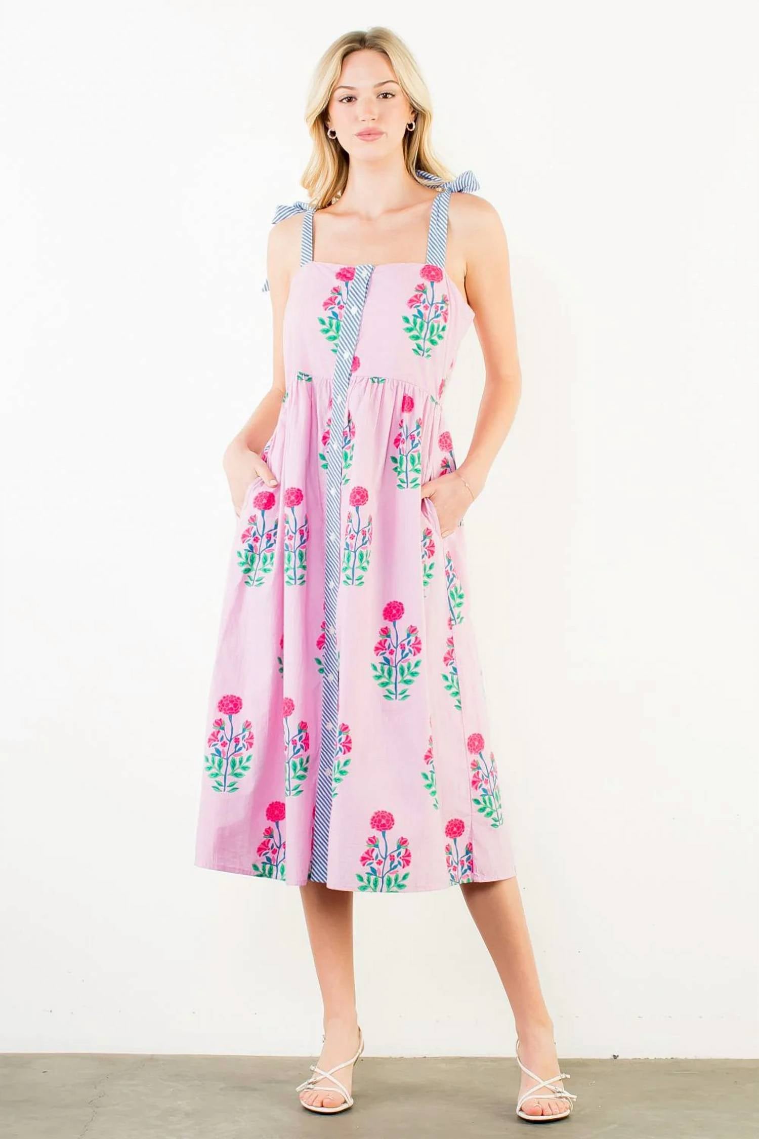 Thml - Tie Strap Midi Dress