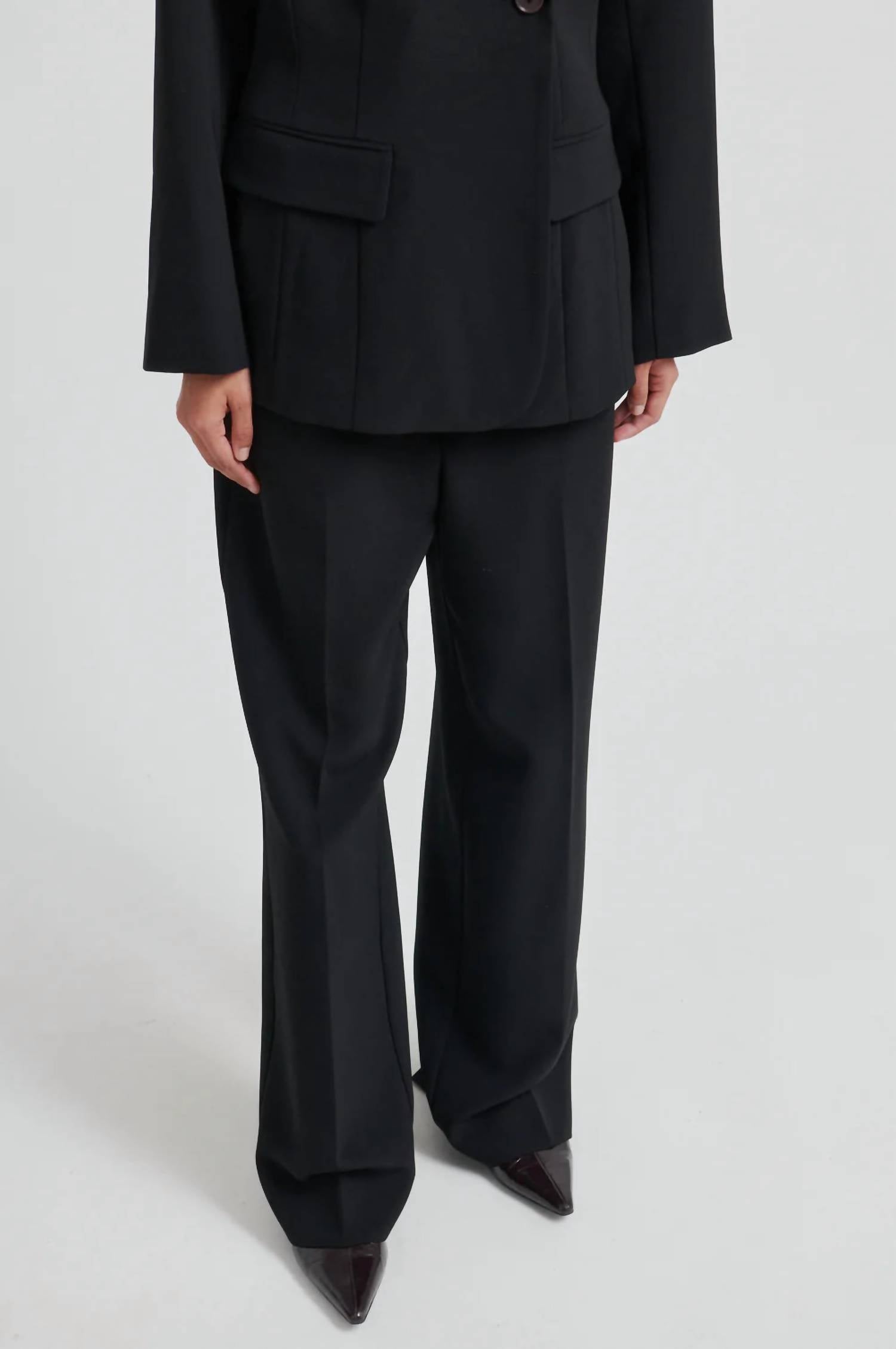 Second Female Women's Fique Trousers in black - women's pants - view 4