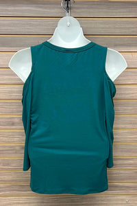 Zenobia - Women's Plus Cold Shoulder Blouse